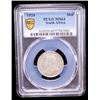 Image 2 : SOUTH AFRICA: George V, 1910-1936, AR shilling, 1924, PCGS MS64