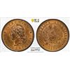Image 1 : ARGENTINA: Republic, AE 2 centavos, 1885, PCGS MS64 RB
