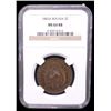 Image 2 : BOLIVIA: Republic, AE 2 centavos, 1883, NGC MS64 RB