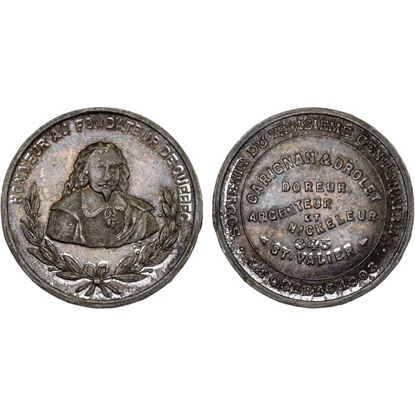 CANADA: AE medal (9.83g), 1908, XF