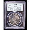 Image 2 : CANADA: George VI, 1936-1952, AR dollar, 1952, PCGS MS64 PL