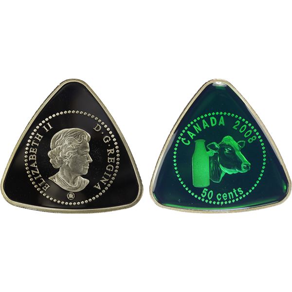 CANADA: Elizabeth II, 1952-2022, AR 50 cents, 2008, Proof