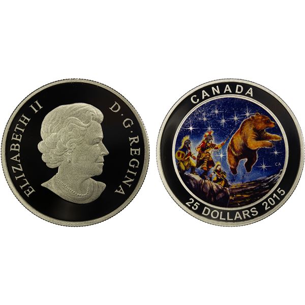 CANADA: Elizabeth II, 1952-2022, AR 25 dollars, 2015, Proof
