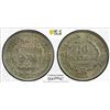 Image 1 : COSTA RICA: Republic, AR 10 centavos, 1890, PCGS MS63