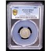 Image 2 : COSTA RICA: Republic, AR 10 centavos, 1892, PCGS MS63