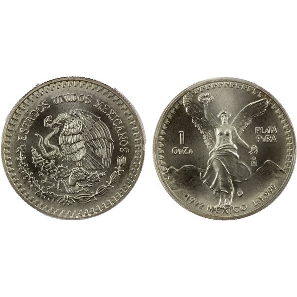 MEXICO: Estados Unidos, AR onza, 1992-Mo, PCGS MS69