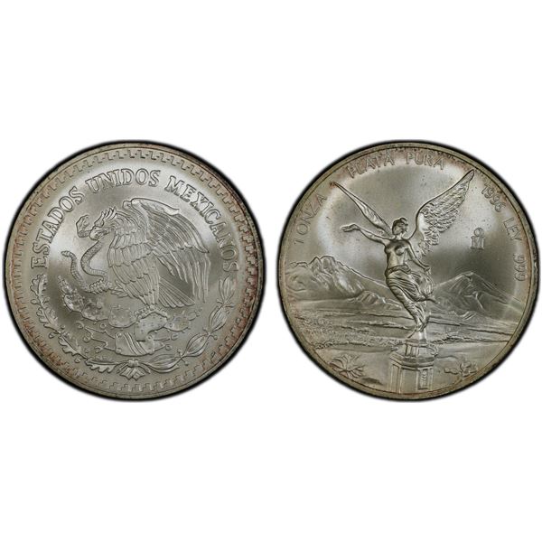 MEXICO: Estados Unidos, AR onza, 1996-Mo, PCGS MS68