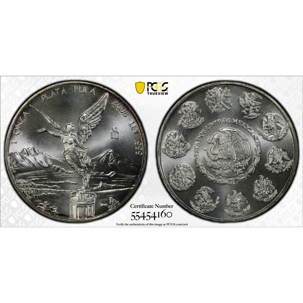 MEXICO: Estados Unidos, AR onza, 2008-Mo, PCGS MS68