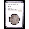 Image 2 : PANAMA: Republic, AR 1/2 balboa, 1932, NGC MS62