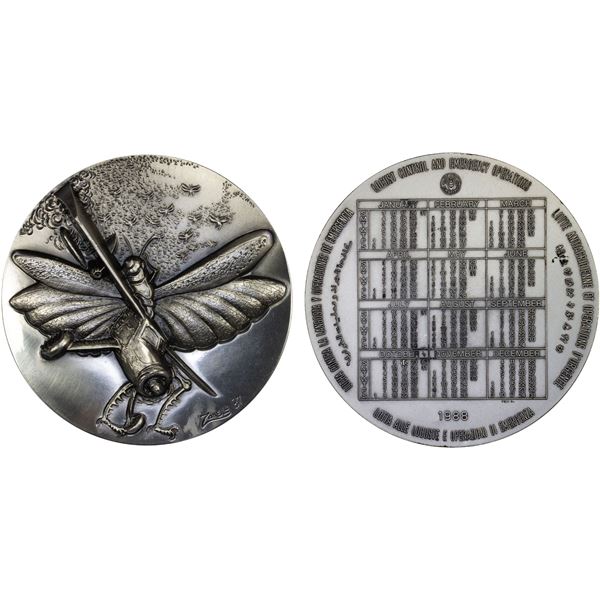 UNITED NATIONS: AR medal (280.00g), 1988, Unc