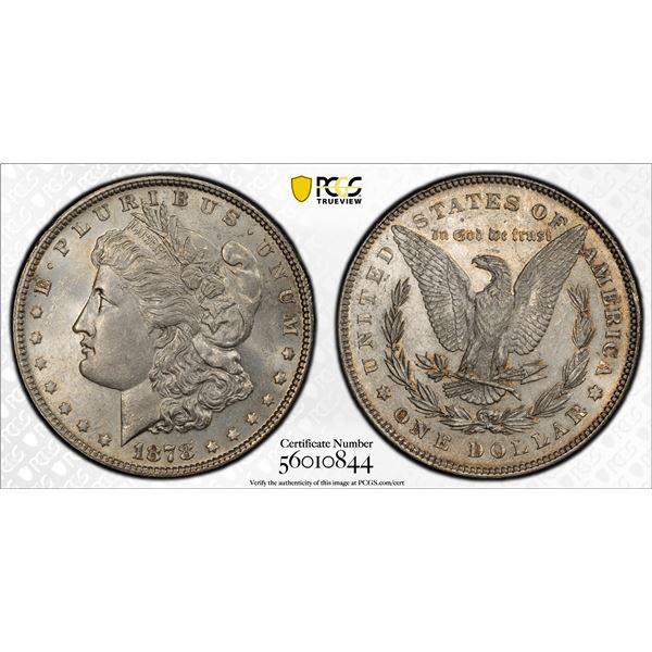 UNITED STATES: AR dollar, 1878 7/8TF, PCGS MS62