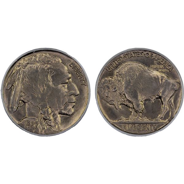 UNITED STATES: 5 cents, 1937, ICG graded MS67