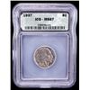Image 2 : UNITED STATES: 5 cents, 1937, ICG graded MS67
