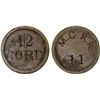 Image 1 : UNITED STATES: token (5.34g), ND (1860's), VF