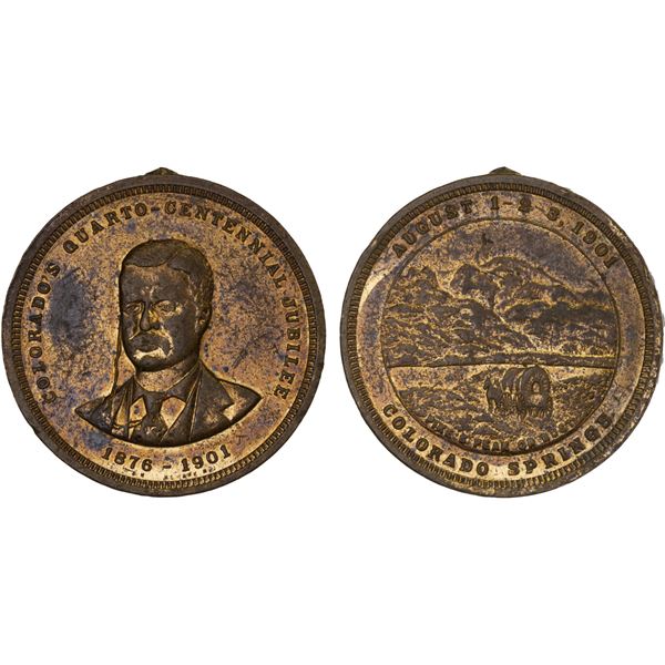 UNITED STATES: AE medal (11.08g), 1901, XF