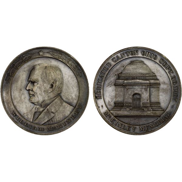UNITED STATES: AE medal (67.95g), 1907, Unc