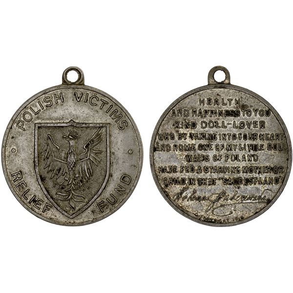 UNITED STATES: medal (8.29g), 1915, XF