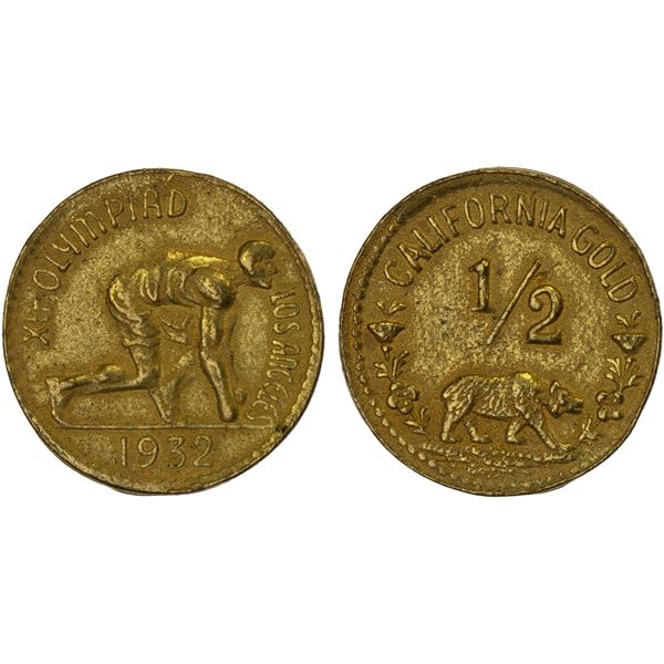 UNITED STATES: California, token (0.69g), 1932, XF