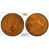 Image 1 : AUSTRALIA: Elizabeth II, 1952-2022, AE penny, 1955(m), PCGS PF64 RD