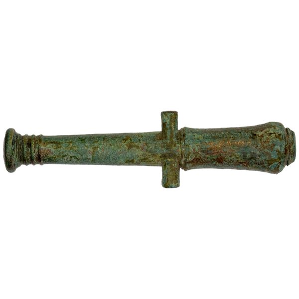 BRUNEI: brass cannon money (91.65g), ca. mid-19th century, VF
