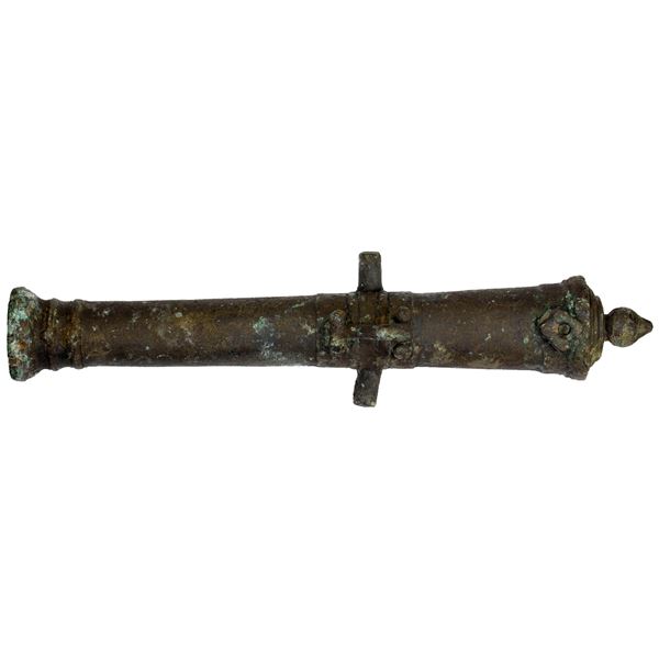 BRUNEI: brass cannon money (417g), ca. mid-19th century, F-VF