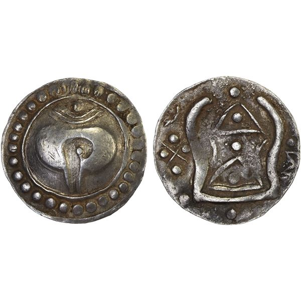 BURMA: KINGDOMS: Kyaikkatha, AR unit (8.51g), ca. late 8th-early 9th century, Choice VF