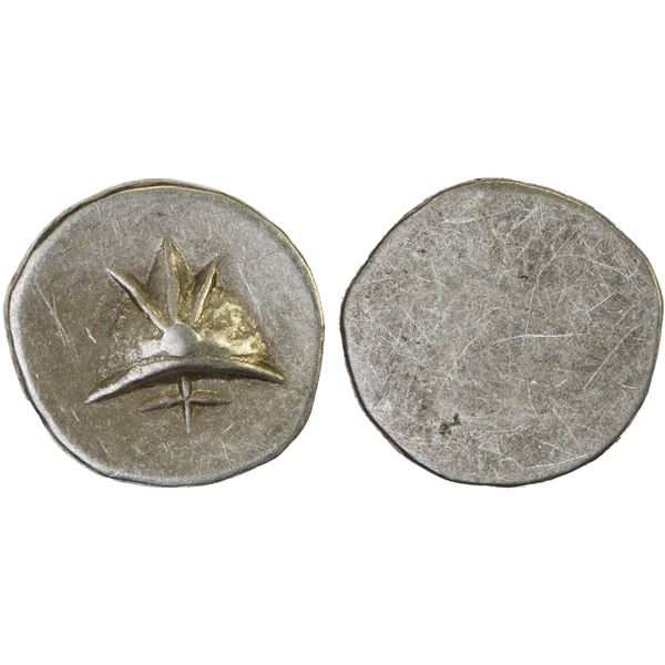 CAMBODIA: Ang Duong, 1840-1860, AR pe (0.86g), ND (1847), XF