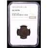 Image 2 : CEYLON: George III, 1760-1820, AE 1/2 stiver, 1815, NGC AU58 BN