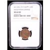 Image 2 : EGYPT: Hussein Kamil, 1914-1917, AE 1/2 millieme, 1917/AH1335, NGC MS66 RD