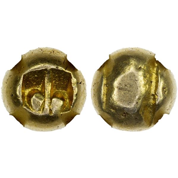 INDONESIA: JAVA: Kingdom of Sailendra: Anonymous, ca. 950-1150, AV 1/2 massa (1.24g), TQG graded AU5
