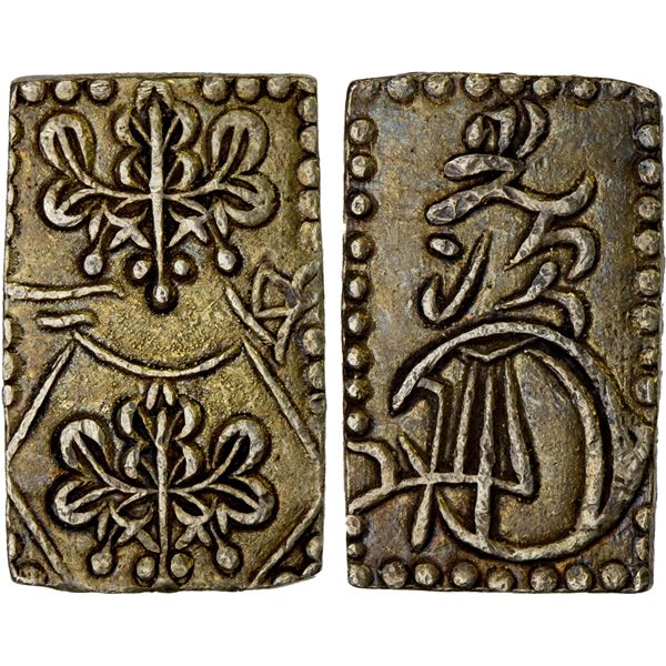 JAPAN: Meiji, 1868-1912, AV 2 bu (2.94g), Edo Mint, XF