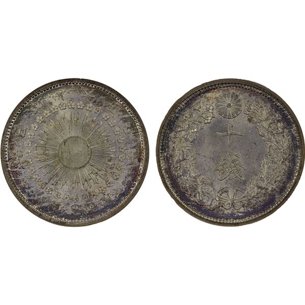 JAPAN: Taisho, 1912-1926, AR 10 sen, year 5 (1916), NGC MS67