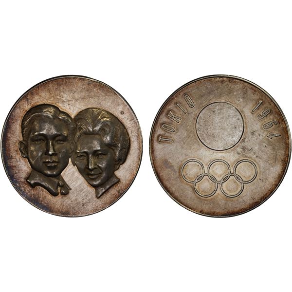 JAPAN: Showa, 1926-1989, AR medal (28.25g), 1964, AU