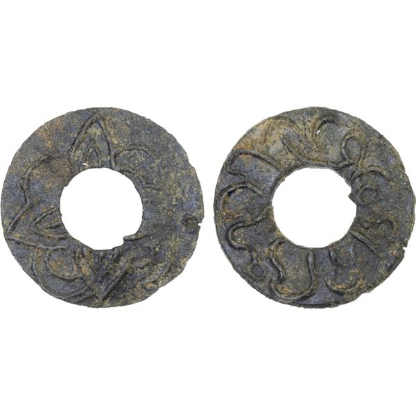 MALAYSIA: KEDAH: Zainal Rashid al-Mu'azzam Shah I, 1843-1854, tin tarra (1.27g), ND, Choice VF