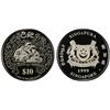 Image 1 : SINGAPORE: Republic, AR 10 dollars, 1999, PCGS PF69 Deep Cameo