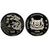 Image 1 : SINGAPORE: Republic, AR 10 dollars, 2000, PCGS PF70 Deep Cameo