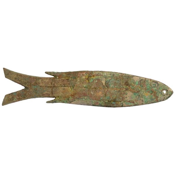 ZHOU: Spring-Autumn Period, 770-475 BC, AE 'fish money' (29.79g), F-VF