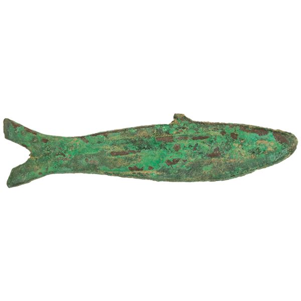 ZHOU: Spring-Autumn Period, 770-475 BC, AE 'fish money' (20.69g), F-VF