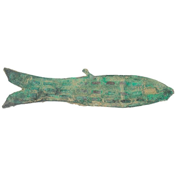 ZHOU: Spring-Autumn Period, 770-475 BC, AE 'fish money' (13.12g), F-VF