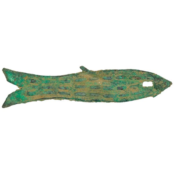 ZHOU: Spring-Autumn Period, 770-475 BC, AE 'fish money' (13.67g), F-VF