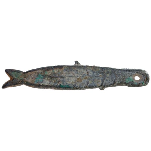 ZHOU: Spring-Autumn Period, 770-475 BC, AE 'fish money' (12.83g), F-VF