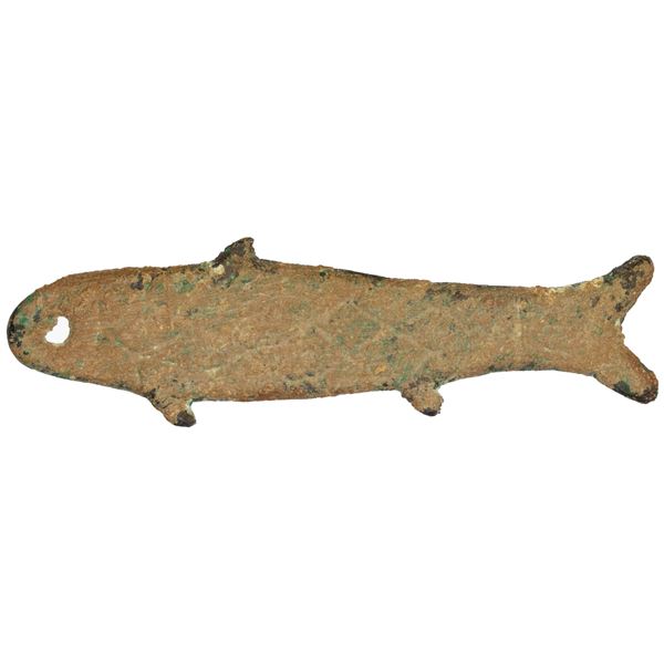 ZHOU: Spring-Autumn Period, 770-475 BC, AE 'fish money' (27.45g), Fine