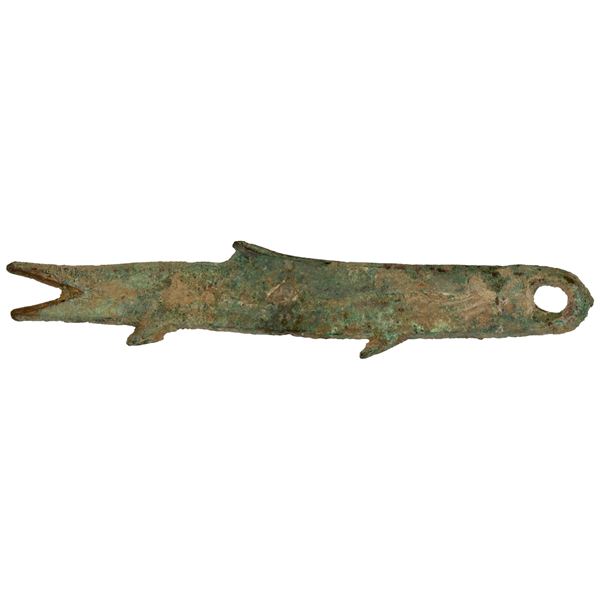ZHOU: Spring-Autumn Period, 770-475 BC, AE 'fish money' (12.06g), Fine