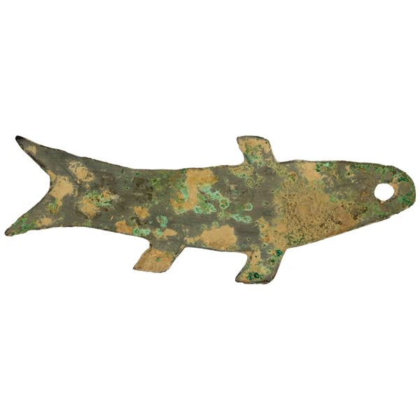 ZHOU: Spring-Autumn Period, 770-475 BC, AE 'fish money' (11.82g), Fine