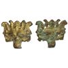 Image 1 : WARRING STATES: PAIR of gilt AE hooks, VF