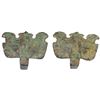 Image 1 : WARRING STATES: PAIR of gilt AE hooks, F-VF