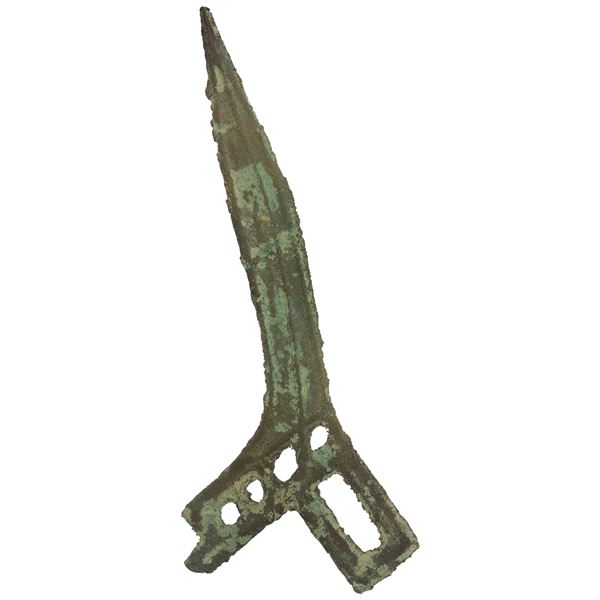 WARRING STATES: State of Yue, AE halberd money (5.41g), ca. 475-220 BC, VF