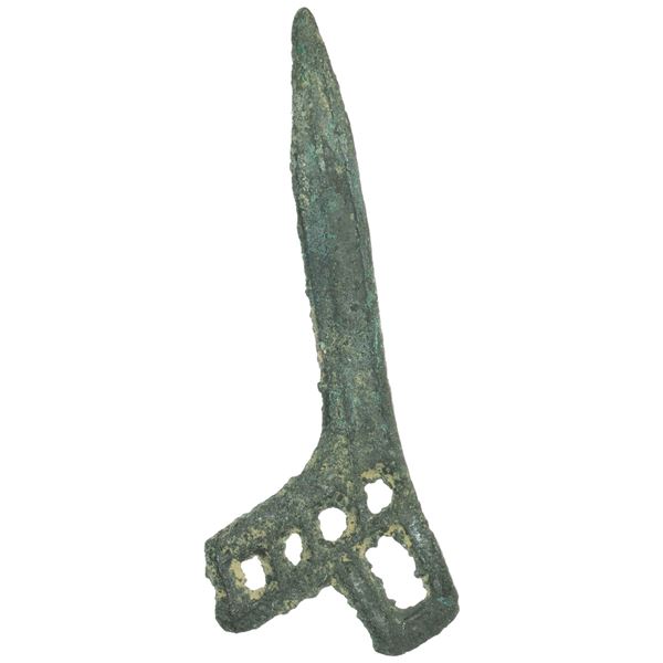 WARRING STATES: State of Yue, AE halberd money (3.25g), ca. 475-220 BC, F-VF