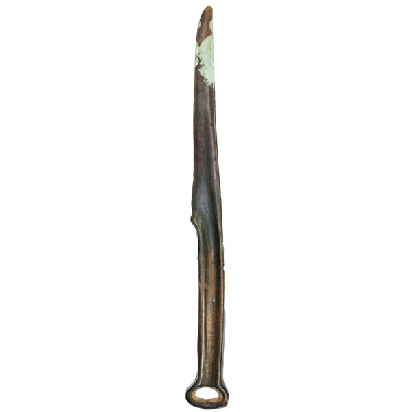 WARRING STATES: AE proto-knife money (81.61g), ca. 600-200 BC, VF