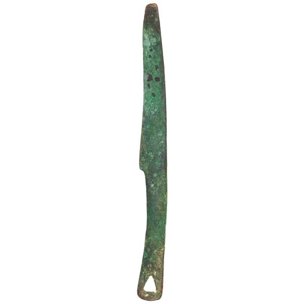WARRING STATES: AE proto-knife money (34.61g), ca. 600-200 BC, F-VF